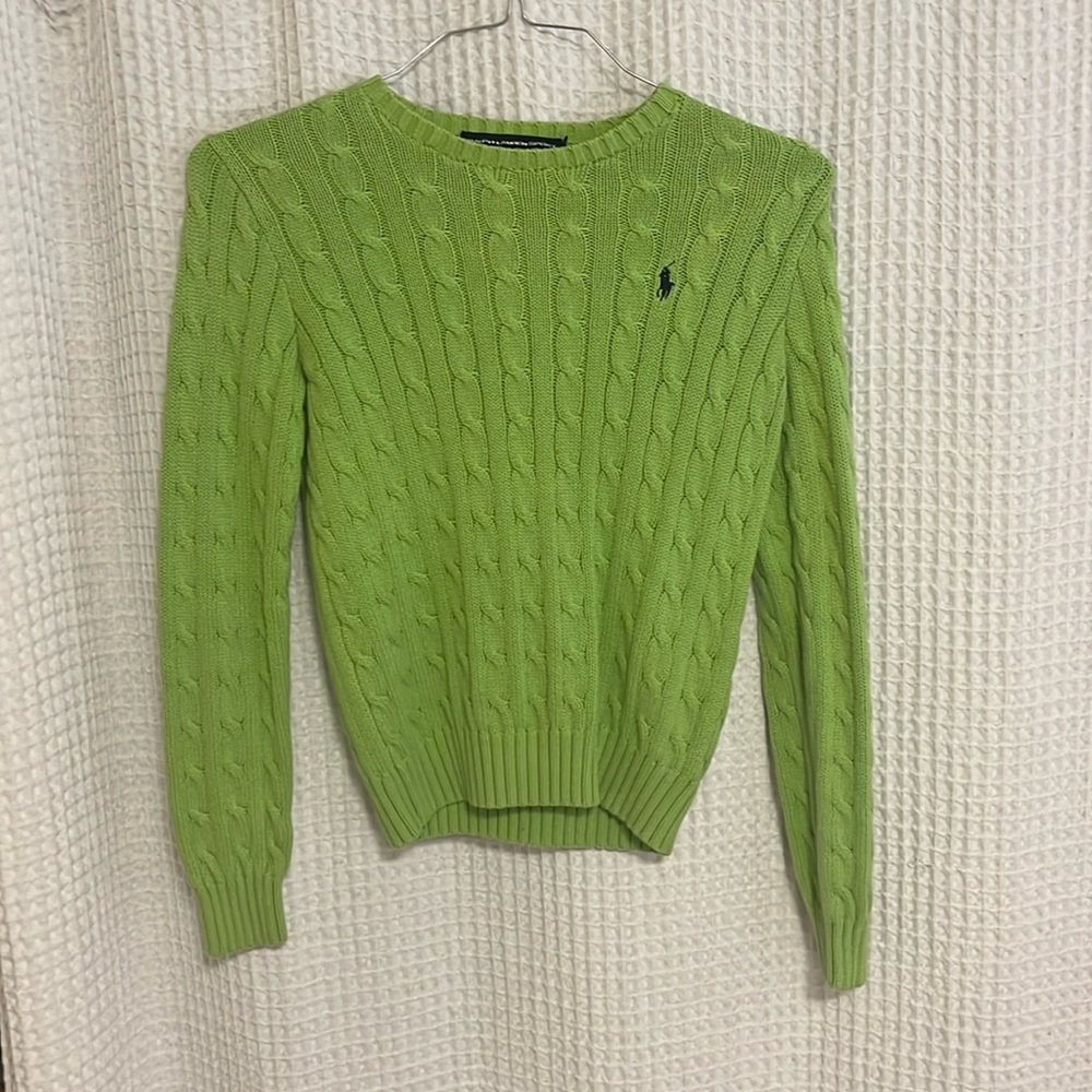 Lime green Ralph Lauren sweater